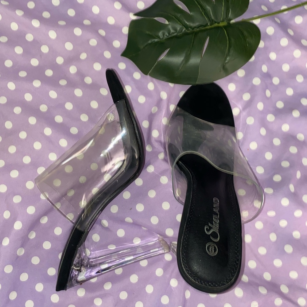 Clear heels